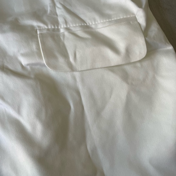 Danielle Bernstein women white satin wear to work blazer jacket xs - Picture 3 of 4